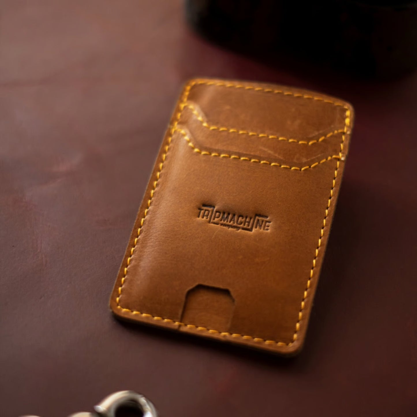 Trip Machine Wiberg cardholder vintage tan