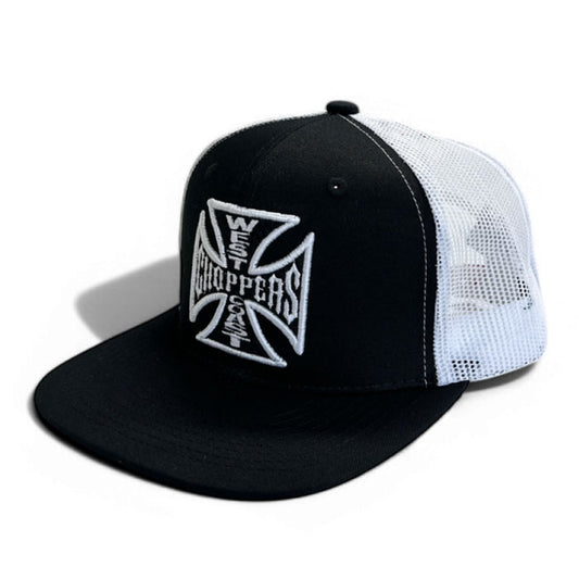 WCC OG Cross Flatbill Cap Black/white