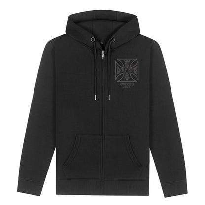 WCC ATX Cross Zip Hoodie Black/gray