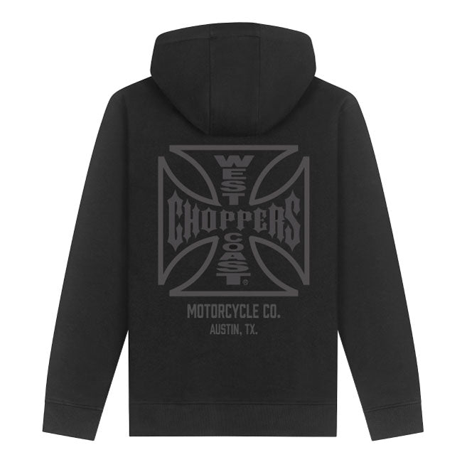 WCC ATX Cross Zip Hoodie Black/gray
