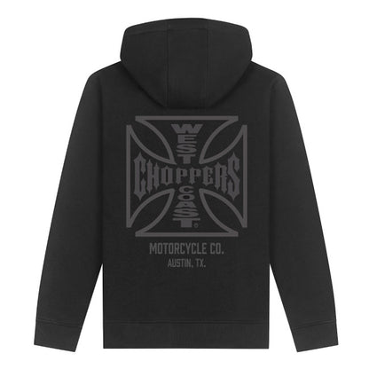 WCC ATX Cross Zip Hoodie Black/gray