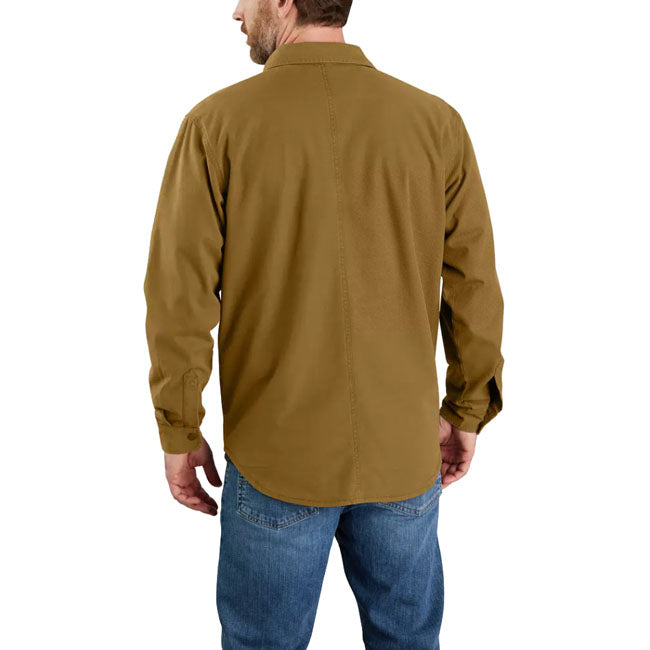 Carhartt Canvas Fleece-Lined Shirt Oak Brown - Carhartt product image 2