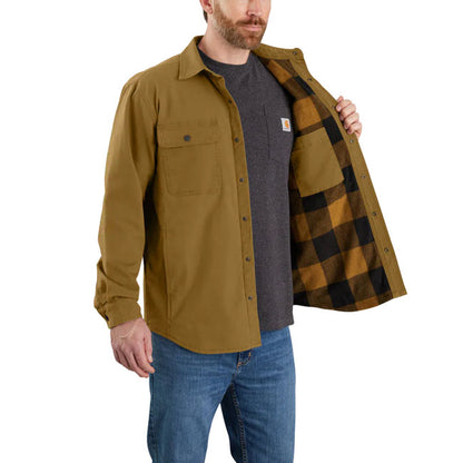 Carhartt Canvas Fleece-Lined Shirt Oak Brown - Carhartt product image 3