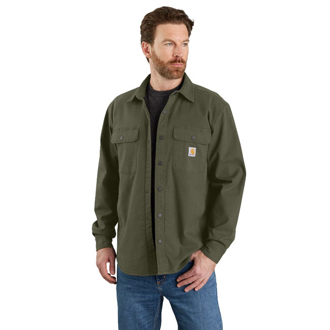 Carhartt Canvas Fleece-Lined Shirt Basil - Carhartt product image