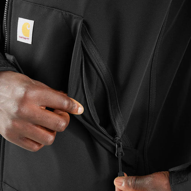 Carhartt Relaxed Fit Softshell Jacket Black - Carhartt product image 3