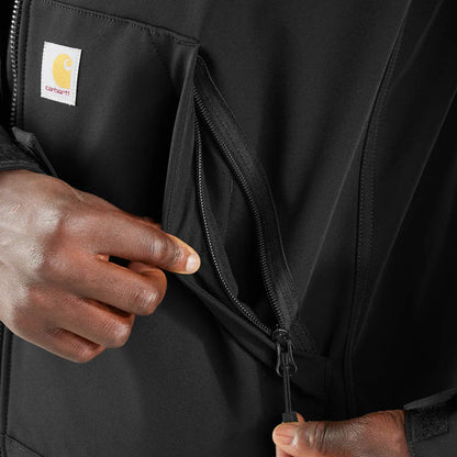 Carhartt Relaxed Fit Softshell Jacket Black - Carhartt product image 3