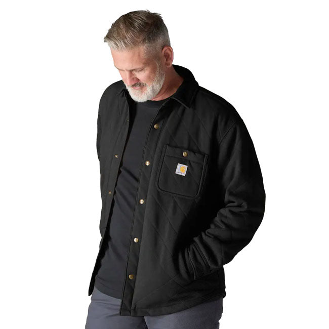 Carhartt Quilted Snap Front Shirt Black - Carhartt product image 3