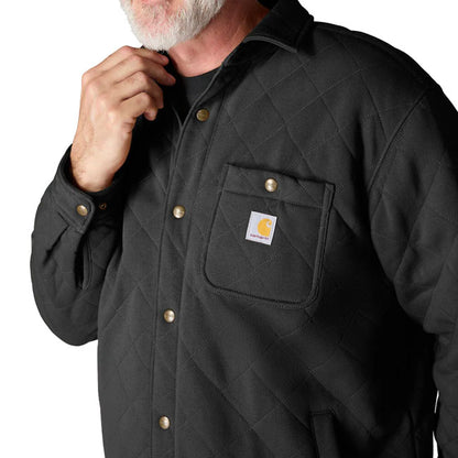 Carhartt Quilted Snap Front Shirt Black - Carhartt product image 4