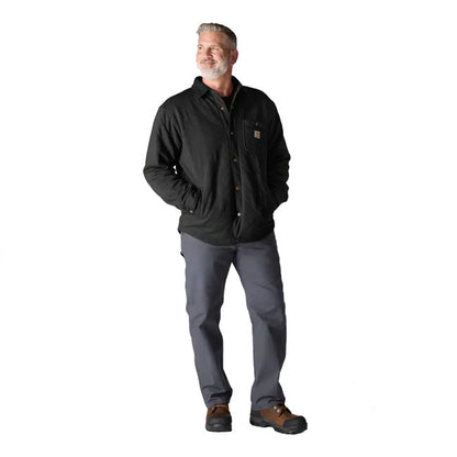 Carhartt Quilted Snap Front Shirt Black - Carhartt product image 5