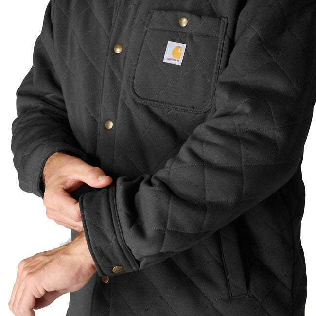 Carhartt Quilted Snap Front Shirt Black - Carhartt product image 7