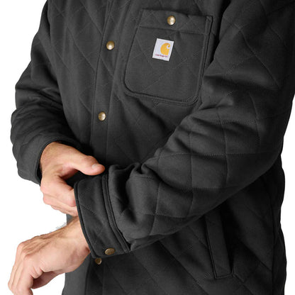 Carhartt Quilted Snap Front Shirt Black - Carhartt product image 7