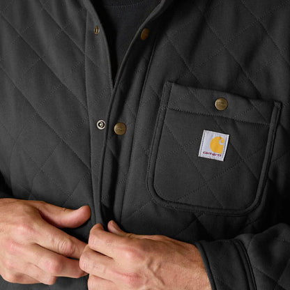 Carhartt Quilted Snap Front Shirt Black - Carhartt product image 9