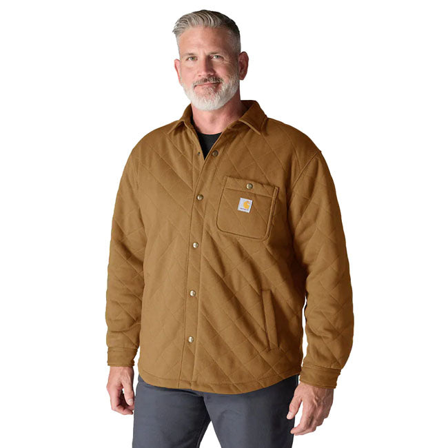 Carhartt Quilted Snap Front Shirt Carhartt Brown - Carhartt product image 2
