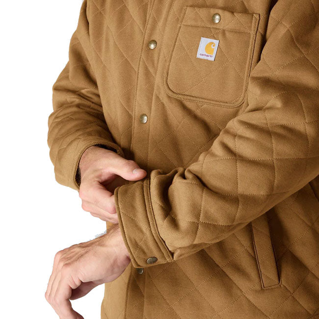 Carhartt Quilted Snap Front Shirt Carhartt Brown - Carhartt product image 5