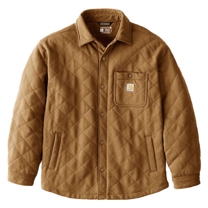 Carhartt Quilted Snap Front Shirt Carhartt Brown - Carhartt product image