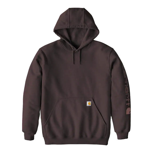Carhartt Sleeve Logo Hoodie Dark Sepia - Carhartt product image