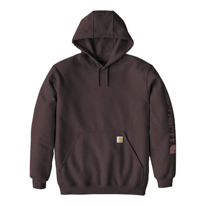 Carhartt Sleeve Logo Hoodie Dark Sepia - Carhartt product image
