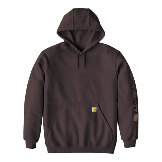 Carhartt Sleeve Logo Hoodie Dark Sepia - Carhartt product image