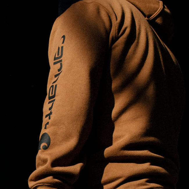Carhartt Sleeve Logo Hoodie Carhartt Brown - Carhartt product image 2