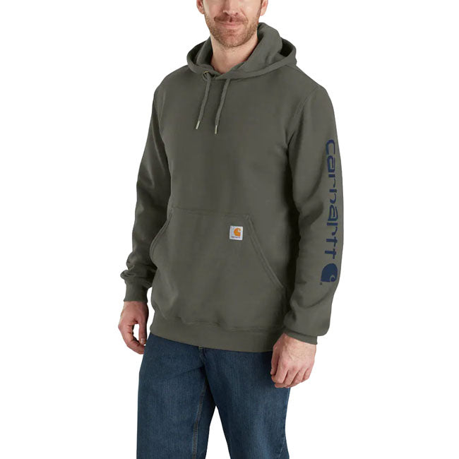 Carhartt Sleeve Logo Hoodie Dusty Olive - Carhartt product image