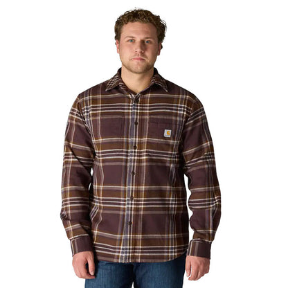 Carhartt Flannel Plaid Shirt Dark Sepia - Carhartt product image 2