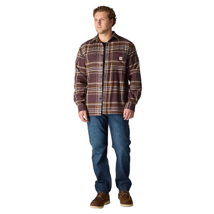 Carhartt Flannel Plaid Shirt Dark Sepia - Carhartt product image 5