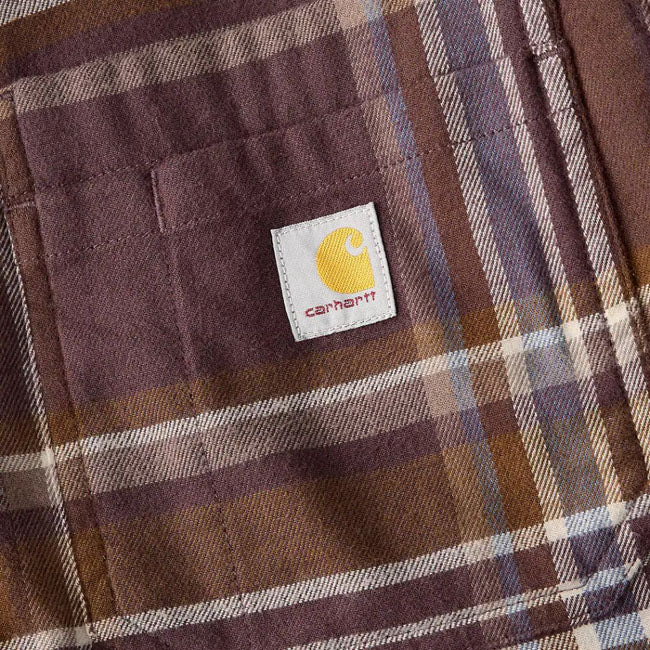 Carhartt Flannel Plaid Shirt Dark Sepia - Carhartt product image 7
