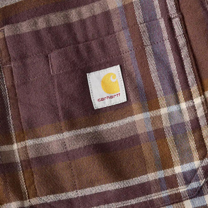 Carhartt Flannel Plaid Shirt Dark Sepia - Carhartt product image 7