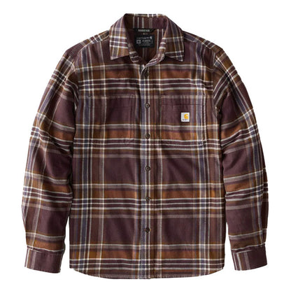 Carhartt Flannel Plaid Shirt Dark Sepia - Carhartt product image