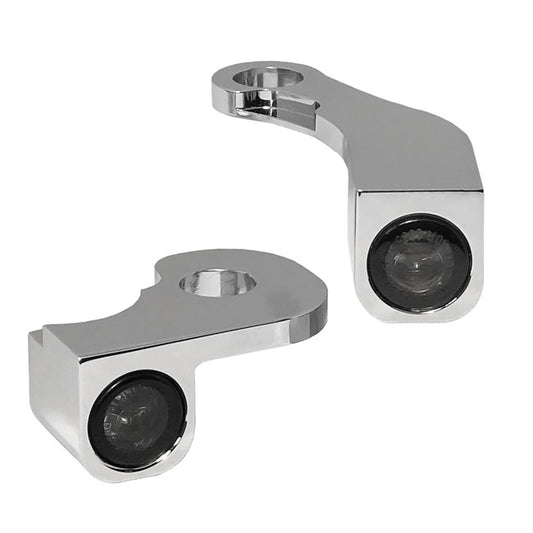 HeinzBikes, Nano Below Bar Turn Signals. Chrome with PL