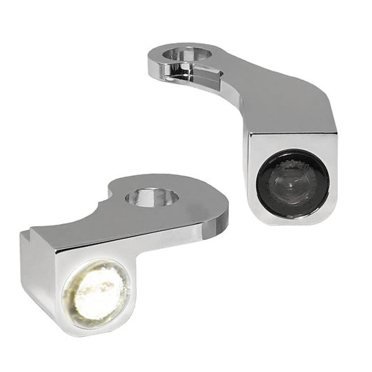 HeinzBikes, Nano Below Bar Turn Signals. Chrome with PL
