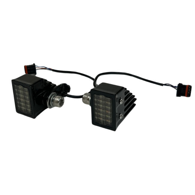 Custom Dynamics High Performance LED Turn Signals. Front - Custom Dynamics indicator lights led at Pedro's Parts