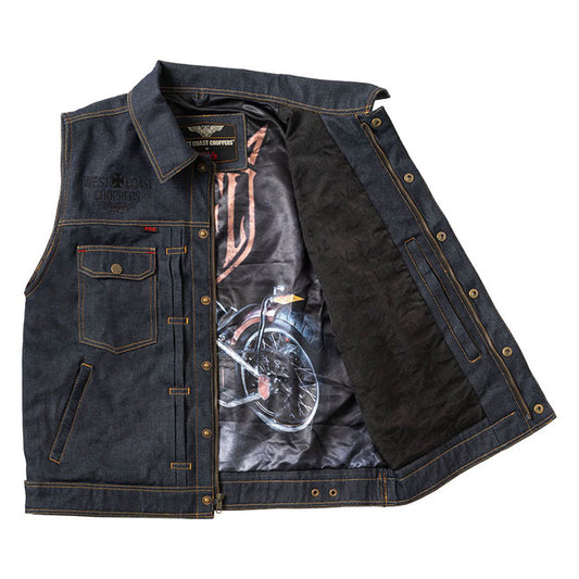 WCC X 13 1/2 Dominator RAW Denim Riding Vest