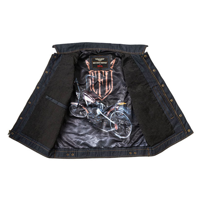 WCC x 13 1/2 Dominator RAW denim riding vest