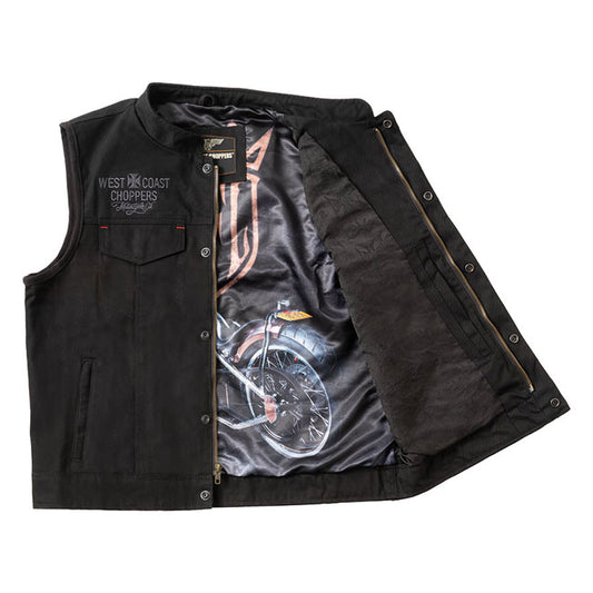 WCC X 13 1/2 Dominator Black Canvas Riding Vest