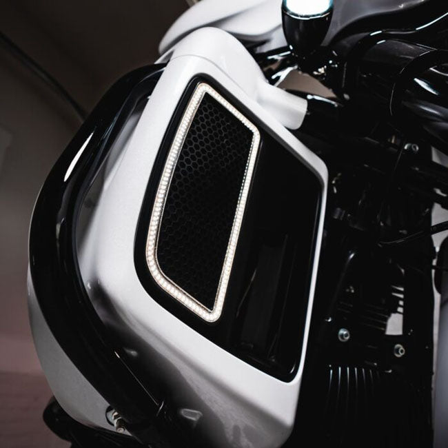 Custom Dynamics lower fairing LED lights - Custom Dynamics light kits led at Pedro's Parts