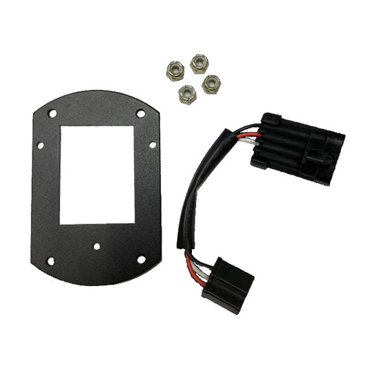 Custom Dynamics Low Rider ProBEAM headlamp mount kit. Black - Custom Dynamics headlamp brackets at Pedro's Parts