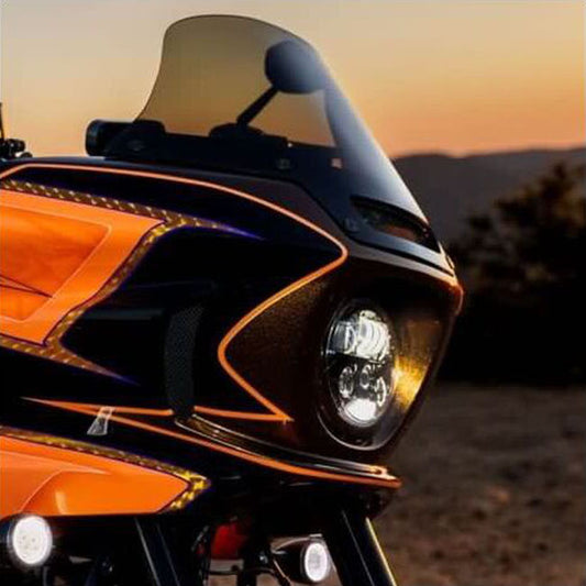 Custom Dynamics, Low Rider ProBEAM Headlamp Mount Kit. Black