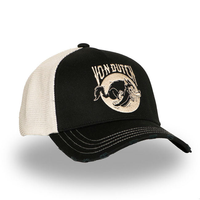 Von Dutch Wild Wolf Cap Black/white