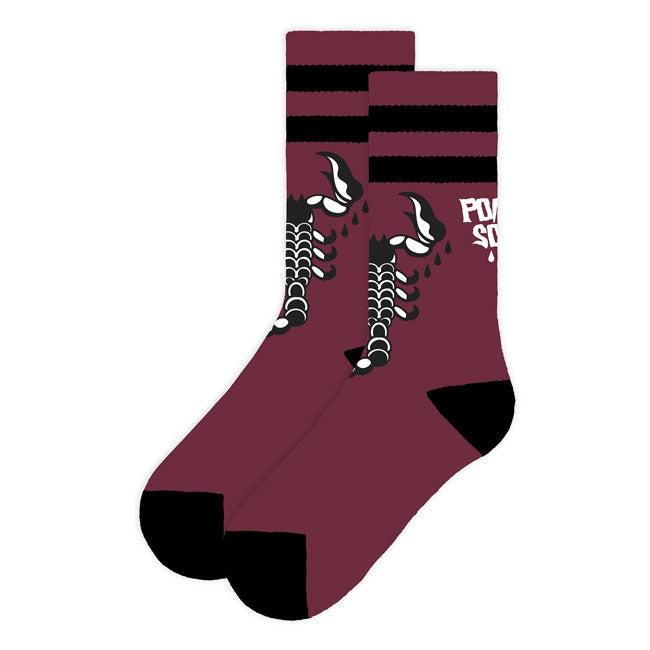 American Socks Poison Soul Mid High Socks Red - product image