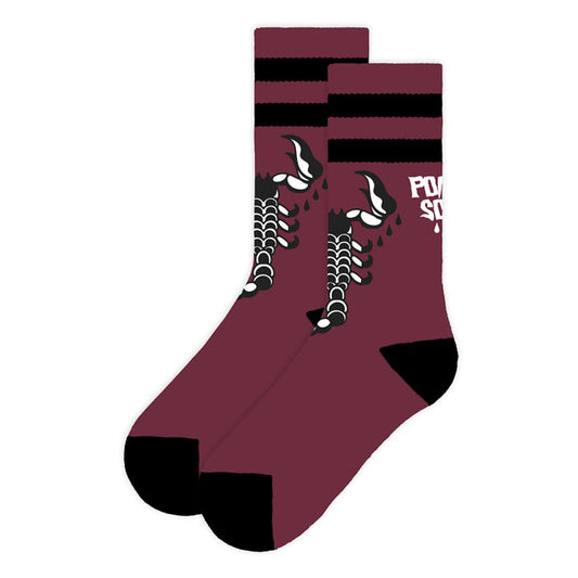American Socks Poison Soul Mid High Socks Red - product image
