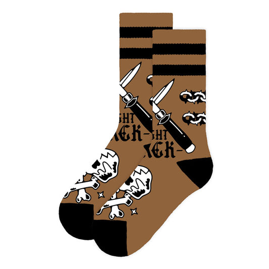 American Socks Fight Mid High Socks Black/Brown - product image