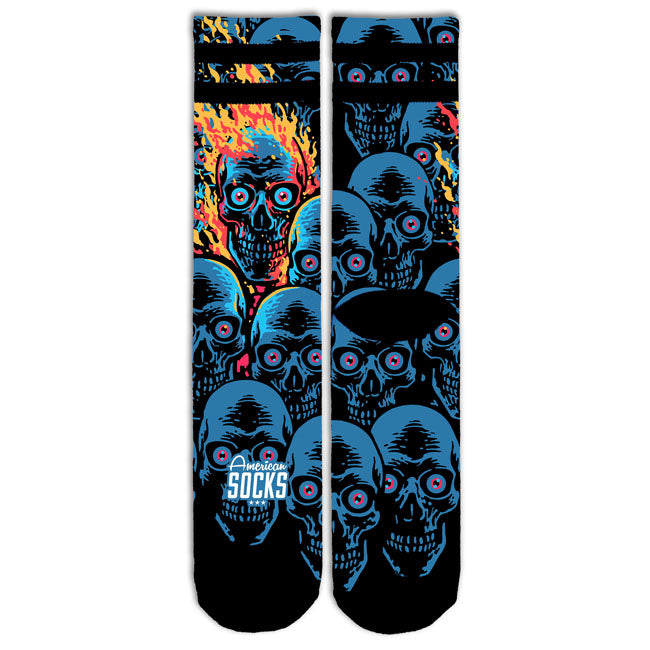 American Socks Knucklehead Mid High Socks Blue - product image