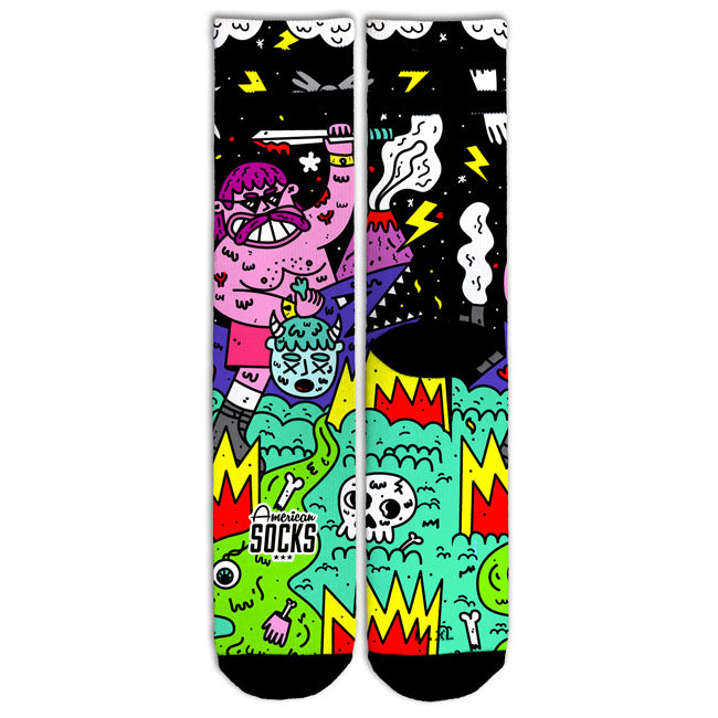 American Socks Barbarian Signature Socks Black - product image