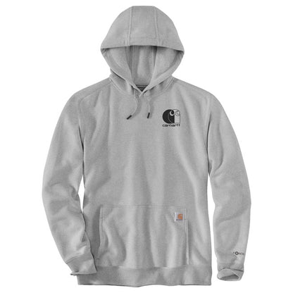Carhartt Force Logo Hoodie Asphalt Heather - Carhartt product image