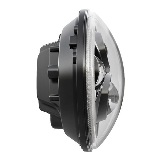 Bright, 7" Doubler LED Headlamp Unit. Black