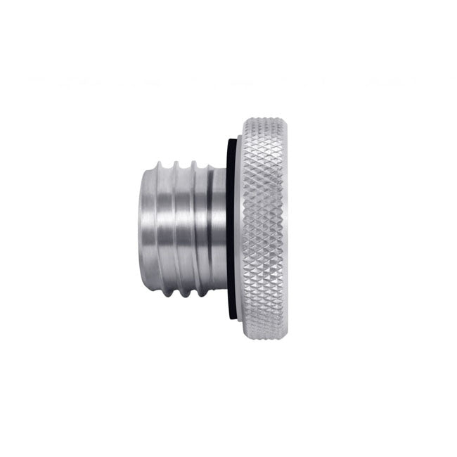 Motone, Vented Gas Cap. Clear Aluminium