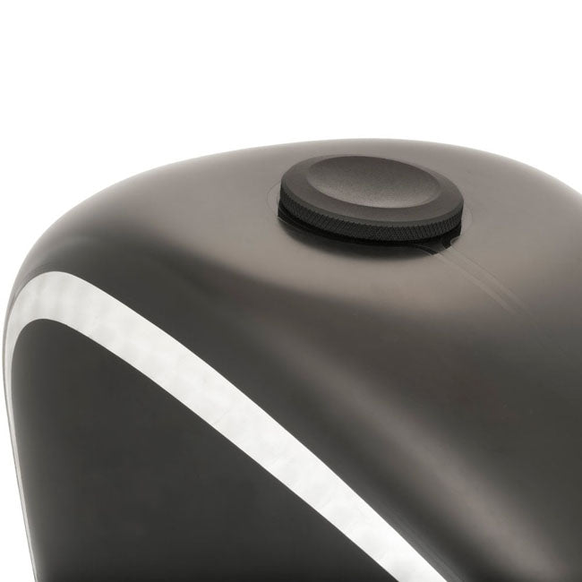 Motone, Jetson Dished Low Profile Gas Cap. Black