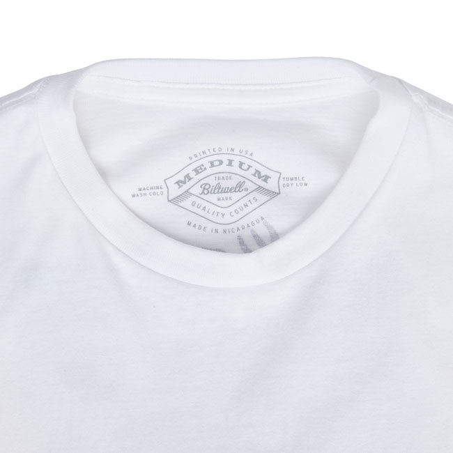 Biltwell Reaper T-Shirt white from Biltwell at Pedro’s Parts