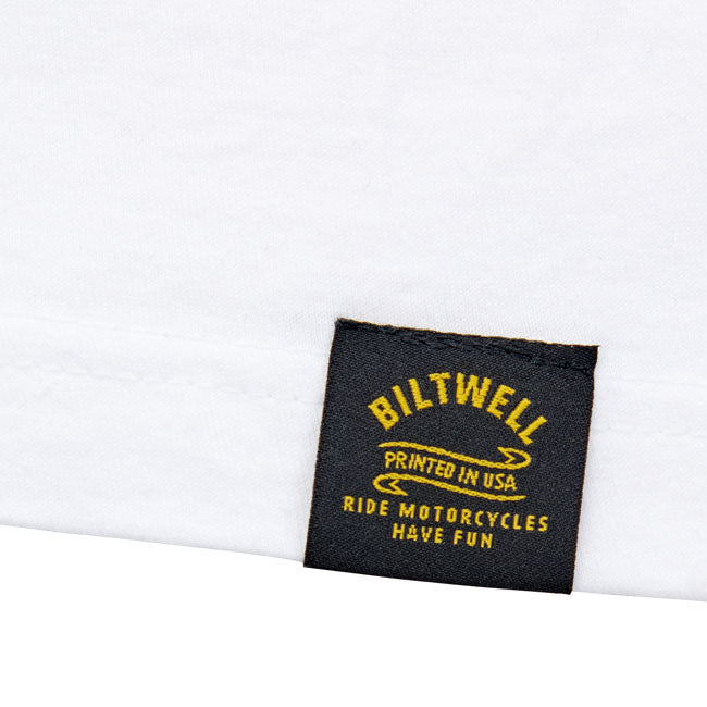 Biltwell Reaper T-Shirt white from Biltwell at Pedro’s Parts
